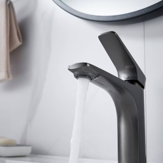 Смеситель для раковины Shevanik S4201T оружейная сталь